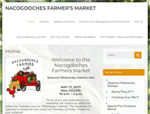 Tablet Screenshot of nacogdochesfarmersmarket.com